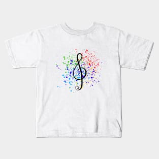 Make Art Not Content - Treble Clef Kids T-Shirt